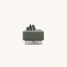 3-х местный диван Aniston на ножках из текстурированной стали