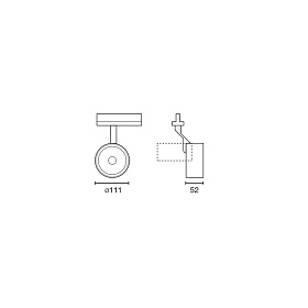 Трековый светильник TARGET 28W белый 35° 2700K CRI97 CASAMBI