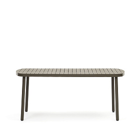 Joncols Уличный алюминиевый стол с зеленой отделкой 180 x 90 см