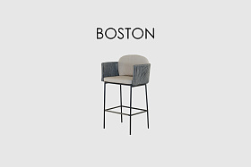 Барный стул Boston LIGHT GREY 