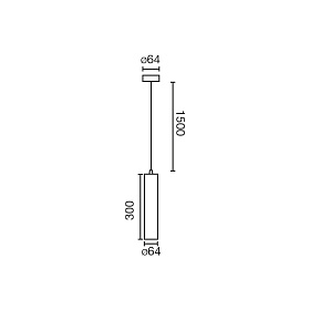 Подвесной светильник Fost Ш64 15W белый 25° 2700K CRI90 TRIAC