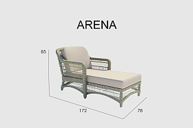 Лежак Arena WHITE WASH 