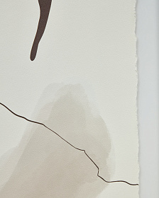 Torroella Абстрактная картина с черной полосой 50 x 70 см